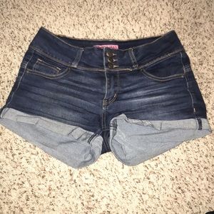 Wax Jean Mid-Rise Shorts